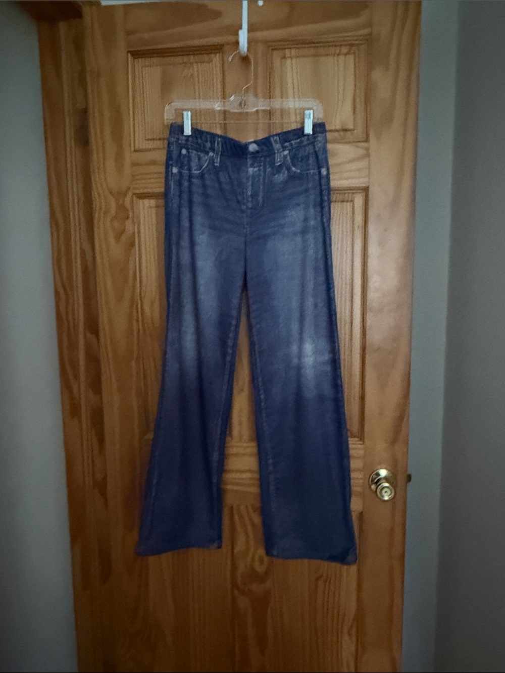 Trendy Sweatpants Jeans in Indigo Blue